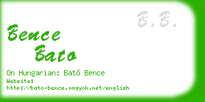 bence bato business card