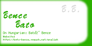 bence bato business card